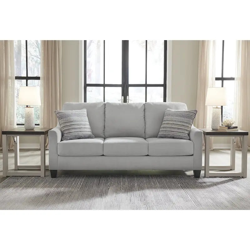 Light Gray Queen Sofa Sleeper - 80W x 39D x 40H