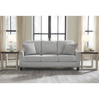 Sofá-Cama Queen Cinzento Claro - 80W x 39D x 40H