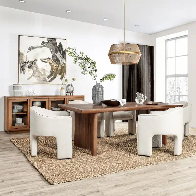 84 Mango Wood Dining Table in Umber - 84Wx40Dx30H