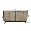 59.84" 4-Door Vintage Freestanding Sideboard Buffet Cabinet