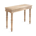 Carved Wood Console Table - 36x14x30
