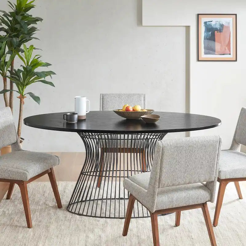 Bronze Oval Dining Table